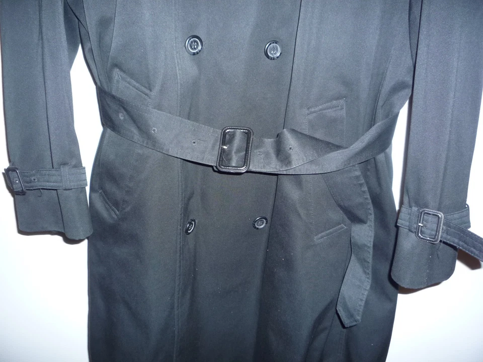 Oleg Cassini Мужская всепогодное пальто (никогда не носили, черный, 40Short, дизайнер) $55,95 - Изображение 4 из 4