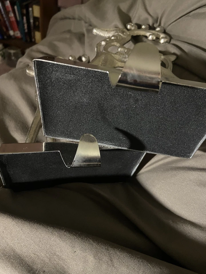 Lote 2 perchas y base ponderada vintage de ciervo de Navidad Foto 4 de 4