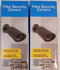 Wireless Indoor Decoy Surveillance Cameras Set of 2 Dummy Home Security