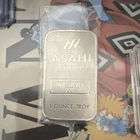 Asahi Refining 1 oz Troy Ounce Silver Bar 0.999 Fine Silver Bullion
