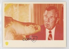 1991 Acorn Biosphere Promo Set Magenta/Yellow Test Proof George HW Bush #125 5hy