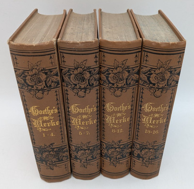 Goethes Werke, 16 Bände in 4 Büchern, Leipzig Verlag