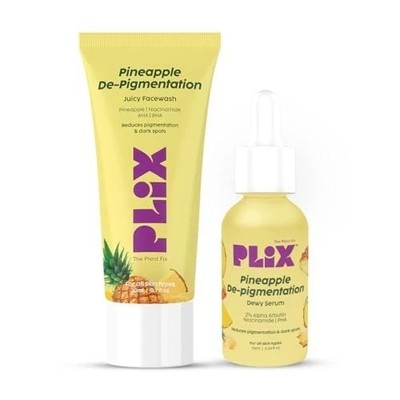 Plix Pineapple Face Wash Serum Combo Bright Skin Care Set All Skin Free