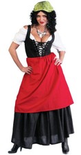 Tavern Wench GYPSY Costume Shirt Skirt Apron Adult Lady Large 12 14 Renaissance