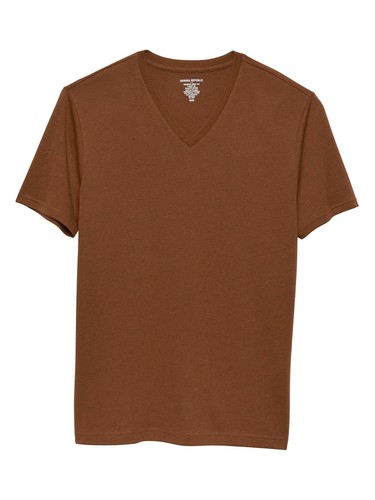 Banana Republic Men's Short Sleeve V Neck Tee Vee Premium-Wash T-Shirt S M L XL - Picture 23 of 31