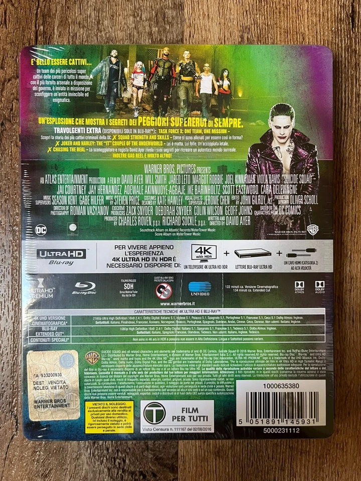 Suicide Squad w. Steelbook (4K UHD + Blu-ray, 2016, EU Import, Region Free) NEW - Image 2 of 4
