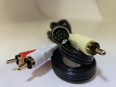 NEW 9 PIN AV AUDIO VIDEO COMPOSITE CABLE RCA CORD FOR SEGA GENESIS MODEL 3   #8J