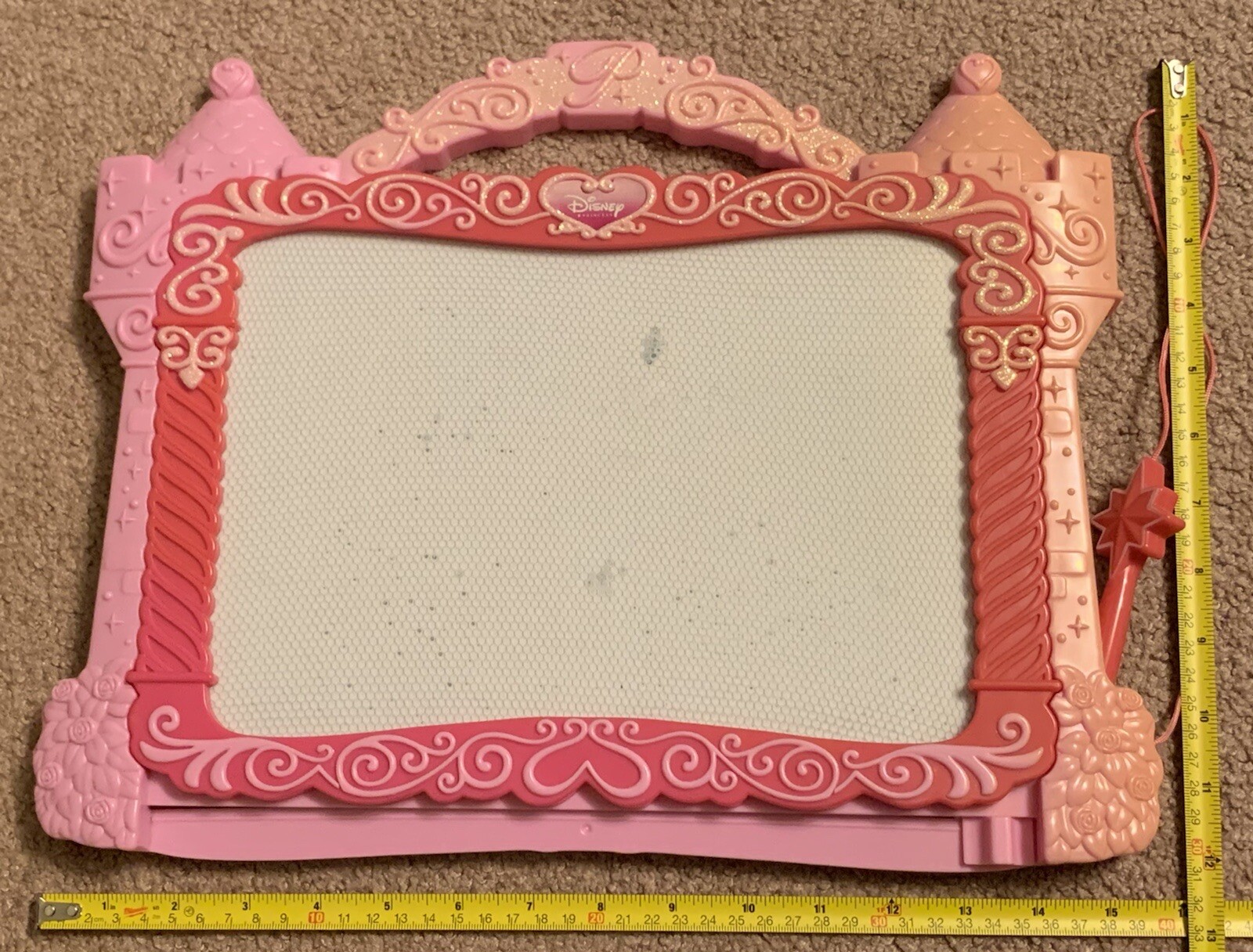 Princess Castle Magnetic Erasable Magna Doodle Pad Drawing Board Wand Marker