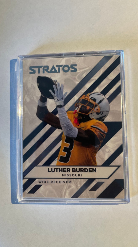 Luther Burden 2024 Pulse Stratos 02 Rookie RC Chicago Bears 12/40 Silver