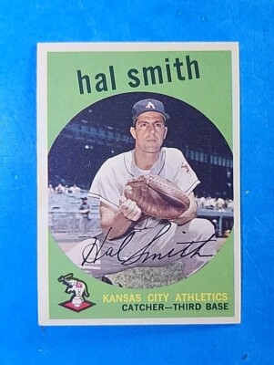 1959 TOPPS BASEBALL #227 HAL W. SMITH EX-MINT 