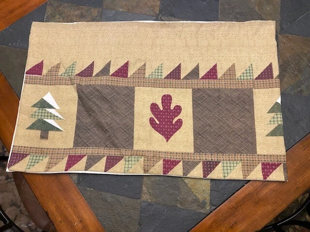 Cenefa rústica - Diseño de pino y hoja - 60" x 18" (un par) Foto 3 de 3