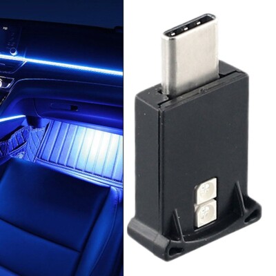 USB-C Type-C LED Car Interior Light Neon Atmosphere Ambient Lamp Bulb Decor