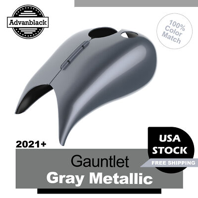 Gauntlet Gray Metallic Stretched Tank Cover For 21+ Harley Advanblack Touring