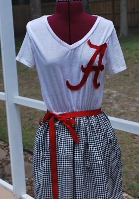 alabama t shirt dress Two Feet Ahead Girls' Alabama Color Block T-Shirt Dress Red, Large