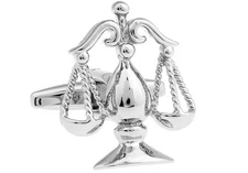 MRCUFF Scales of Justice Lawyer Pair of Cufflinks in a Presentation Gift Box