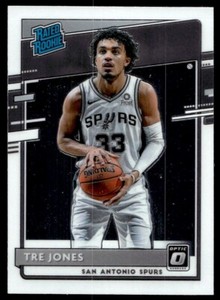 2020-21 Donruss Optic Tre Jones Rookie G239 San Antonio Spurs #188