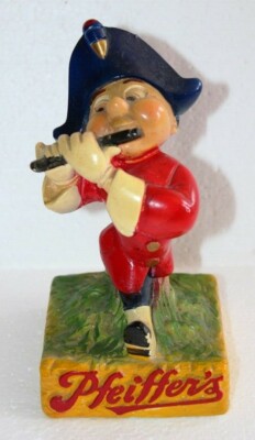 PFEIFFER Bier Werbe Figur Keramik 1960er Jahre USA Pfeiffer's Famous Beer USA