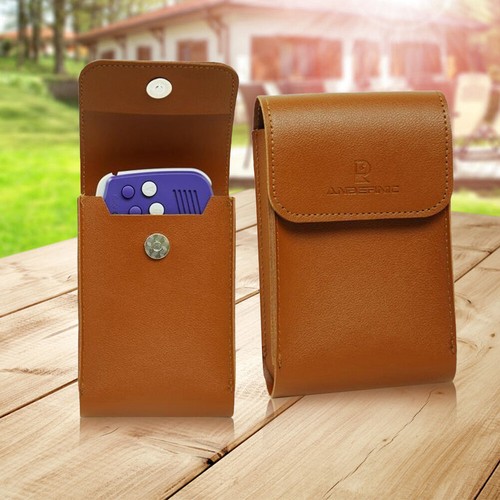 Portable Storage Bag Waterproof Game Console Case PU Leather for Anbernic RG34XX - Picture 7 of 9