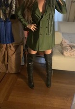 Over the knee leather boots