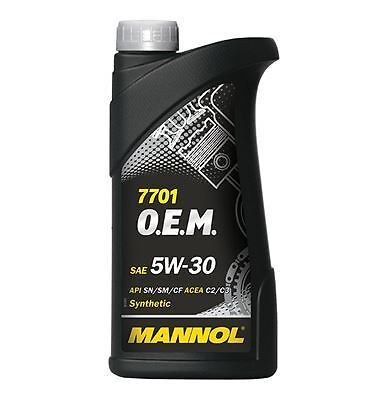 Huile moteur 5W30 Mannol 1L pour réduire l'usure et protéger le moteur