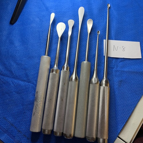 Lenox Maclaren Wallie Heinig Spinal Elevators & Curette Set Orthopedic Set Of 7