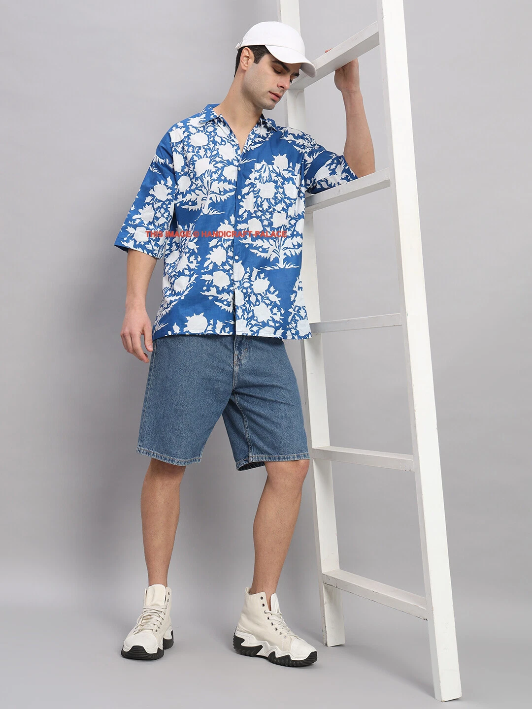 Men's Blue Floral Printed Cotton Shirts Western Wear Oversized T-Shirt XS-2XL
Opens in a new window