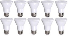 10 Pack PAR20 LED Bulb 75W Replacement, Bioluz LED Spot Light Bulb, 3000K Sof...