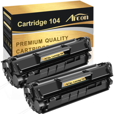 2Pack 104 FX10 Black Toner For Canon 104 Printers ImageClass MF4150 MF4350D D420