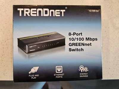SEALED TRENDnet TE100-S8 8-PORT 10/100Mbps FAST ETHERNET NETWORK SWITCH