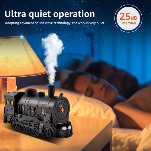 Steam Train Essential Oil Diffuser with Light 300ml-Humidifier Quiet Auto Off UK - Picture 8 of 11