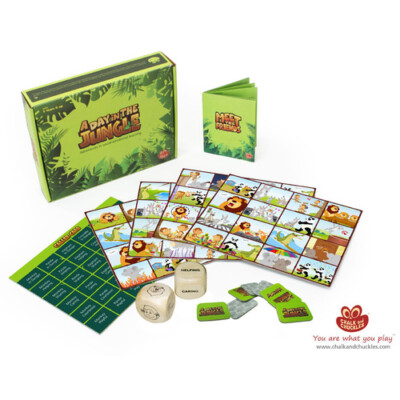 A DAY in the JUNGLE FUN & Educational BINGO GAME of SOCIO-EMOTIONAL Interactions