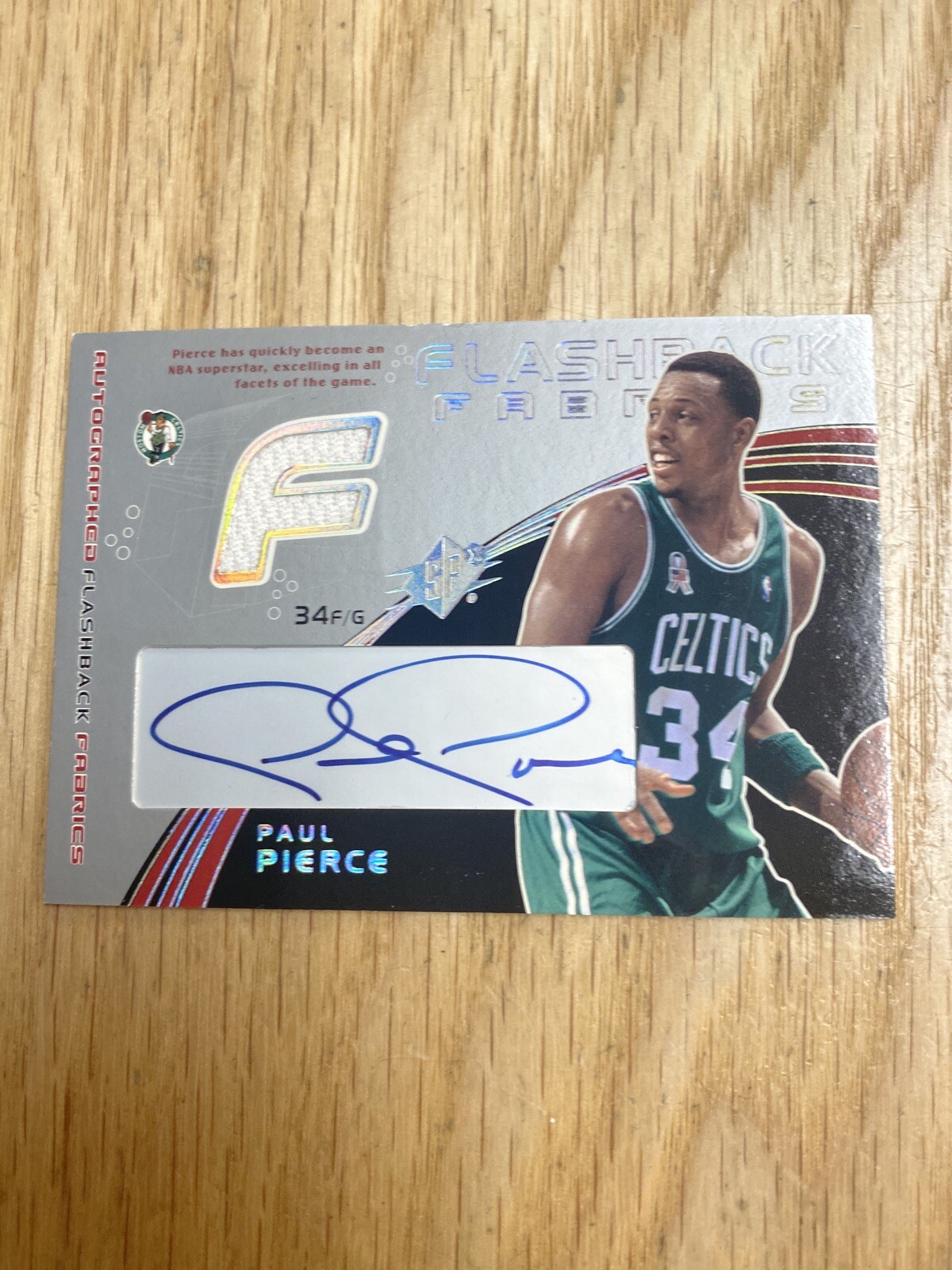NBAカード paul pierce auto 15シリ 造り上げ