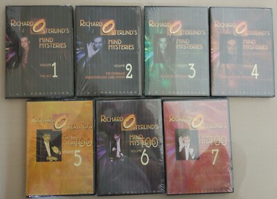 Factory Sealed - Richard Osterlind Mind Mysteries Mental Magic Mentalism 7 DVD