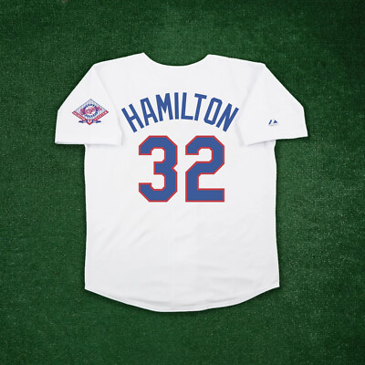 Josh Hamilton 1993 Texas Rangers Cooperstown Men's Home White Jersey w/ Patch