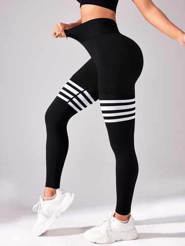 Women's V Back Fitness Leggings Scrunch Butt Lifting Low V Cut Workout GYM Pants - Picture 15 of 57