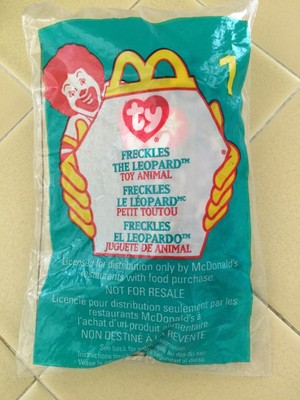 freckles the leopard beanie baby mcdonalds 1999