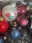 Assortment Vintage Christmas Ornaments Red, Blue, etc — photo 8