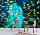 3D Farbige Fische H6388 Tapete Wandbild Selbstklebend Abnehmbare Aufkleber Erin