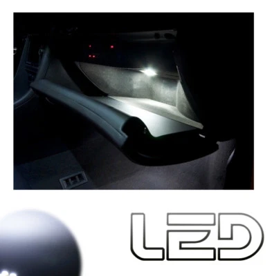 Pour Dacia SANDERO - 2 Ampoules Led Blanc Eclairage Boite gants Vide poches - Photo 1/2