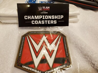 WWE Slam Crate Loot Crate Championship Coasters Set Of 4