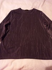 Damska tunika Top Rozmiar 16 Szary wzór Vintage St Michael Marks & Spencer Bez metki