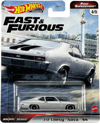 '70 Chevy Nova SS Fast & Furious Fast Superstars 1:64 Hot Wheels GRK50 GBW75