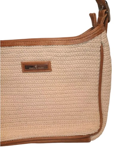 Bolso de Mano Frankie & Johnnie Crocheted Cartera Tostado/Marrón con Cremallera + Bolsillos + Correa - Imagen 3 de 24