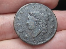 1833 Matron Head Large Cent Penny- Fine Details