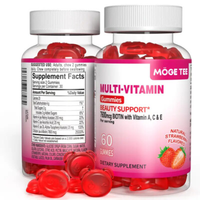 Möge Tee Multi-Vitamin Gummies | Beauty Support | 60 Gummies