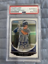 2013 Aaron Judge Autographed Rookie! PSA CERTIFIED!!