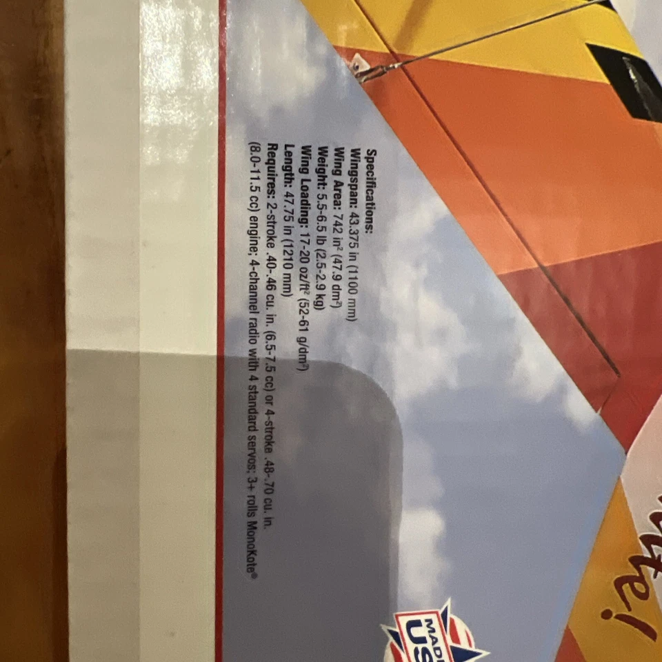 GREAT PLANES - Kit de controle remoto Ultimate Biplane tamanho .40 - 43" envergadura - Novo - Imagem 2 de 2