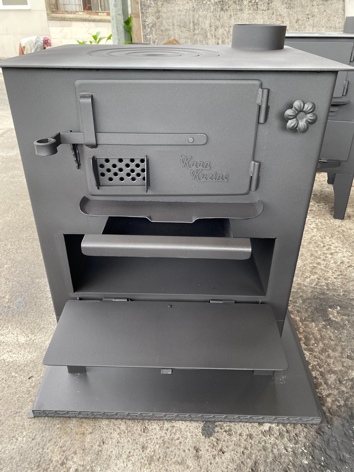 Kitchen Stove with Oven Cooking Stove Wood Coal Fired Heating Stove Black |  eBay
