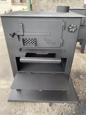 Kitchen Stove with Oven Cooking Stove Wood Coal Fired Heating Stove Black |  eBay