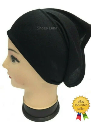 Under Hijab Tube Bonnet Black Women Ladies Scarf Hijab Band Premium Quality